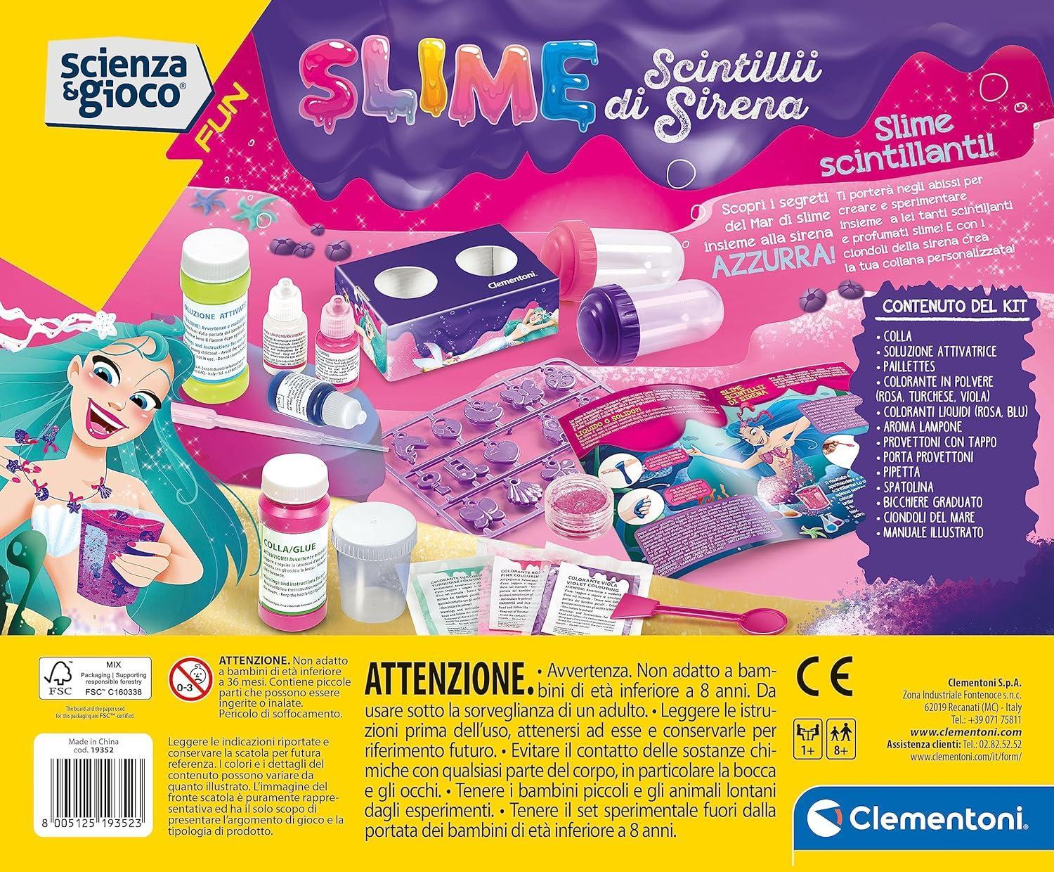 clementoni slime scintilli di sirena