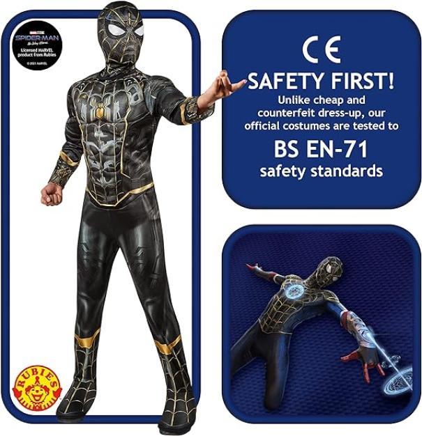 rubies costume spiderman black tg3-4