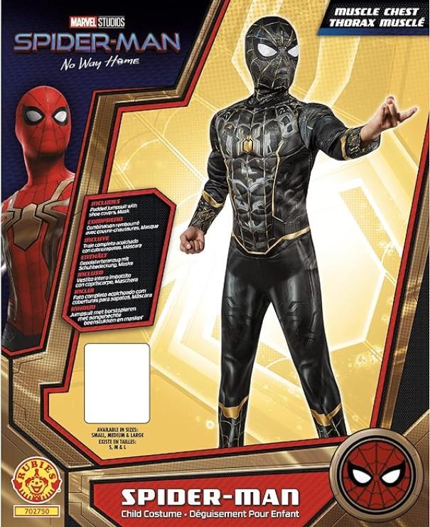 rubies costume spiderman black tg3-4