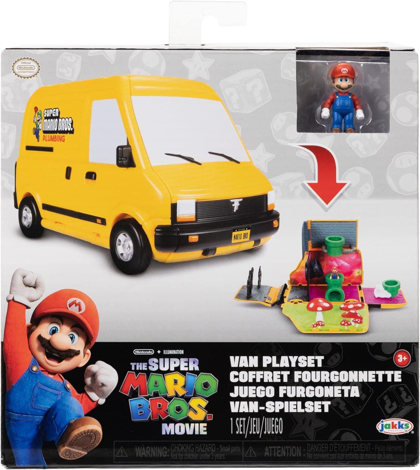 jakks pacific super mario movie van playset