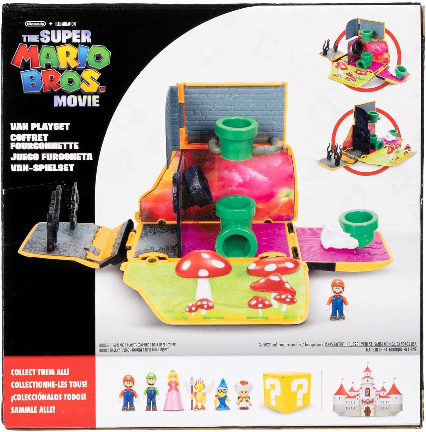 jakks pacific super mario movie van playset