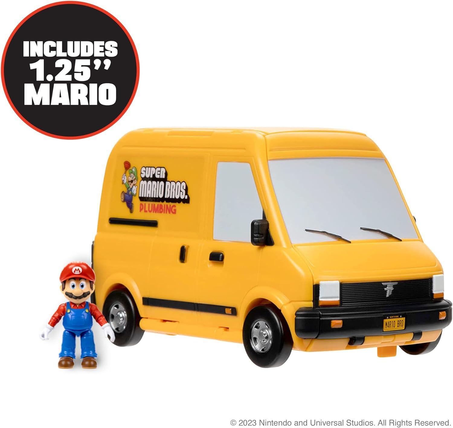 jakks pacific super mario movie van playset