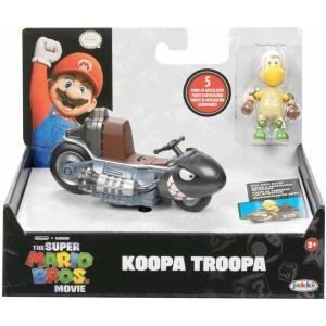 Super mario personaggio koopa troopa con veicolo