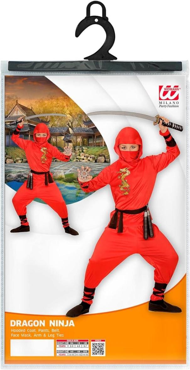 widmann costume red dragon ninja tgxxs