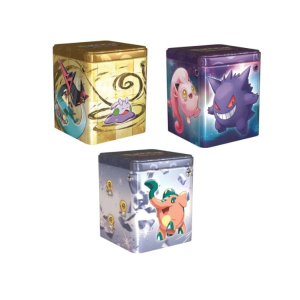 Pokemon tin stacking