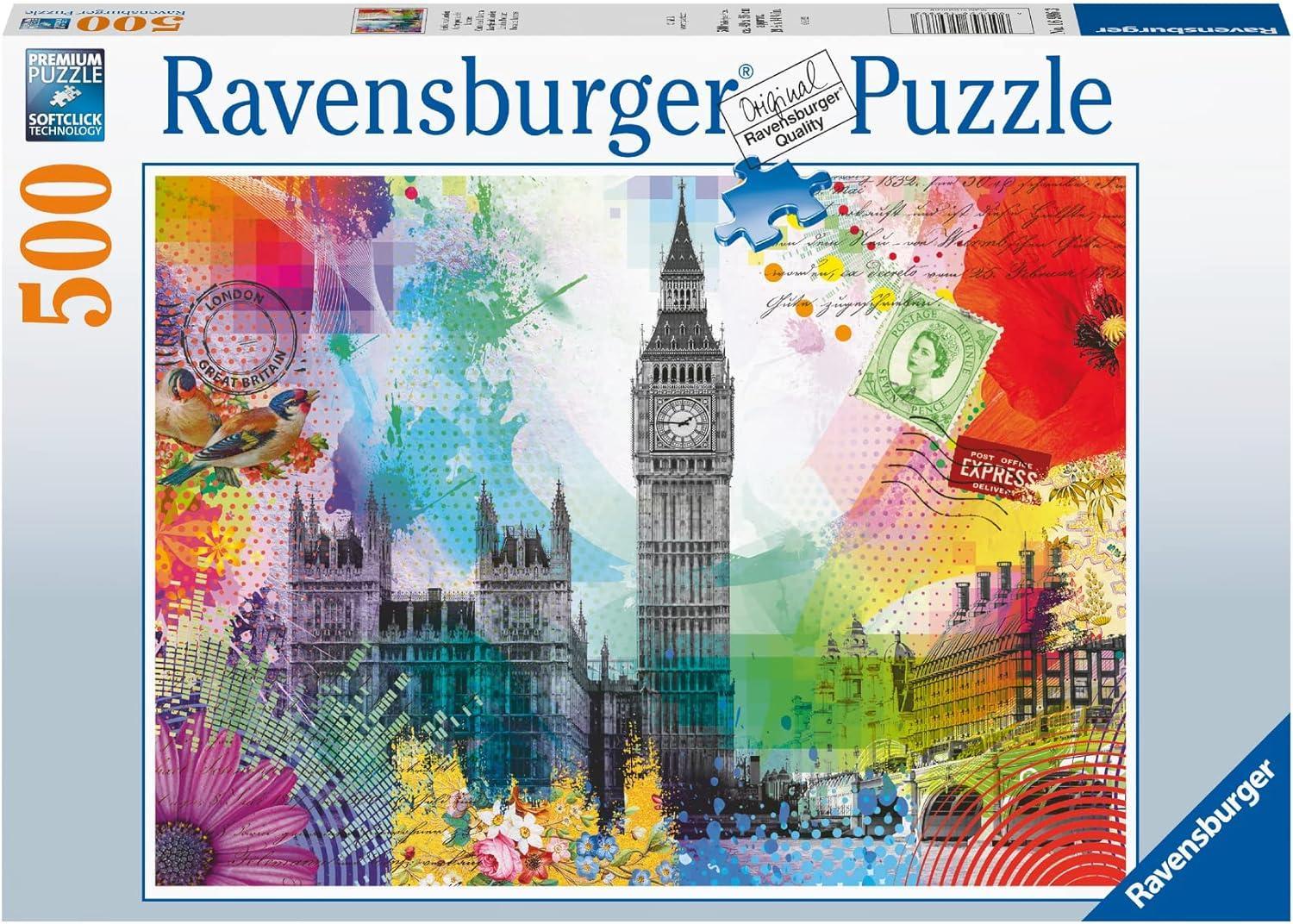 ravensburger puzzle 500pz cartolina di londra