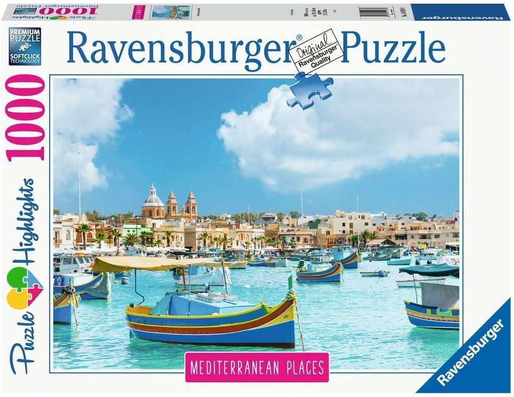 ravensburger puzzle 1000 pz malta mediterranea