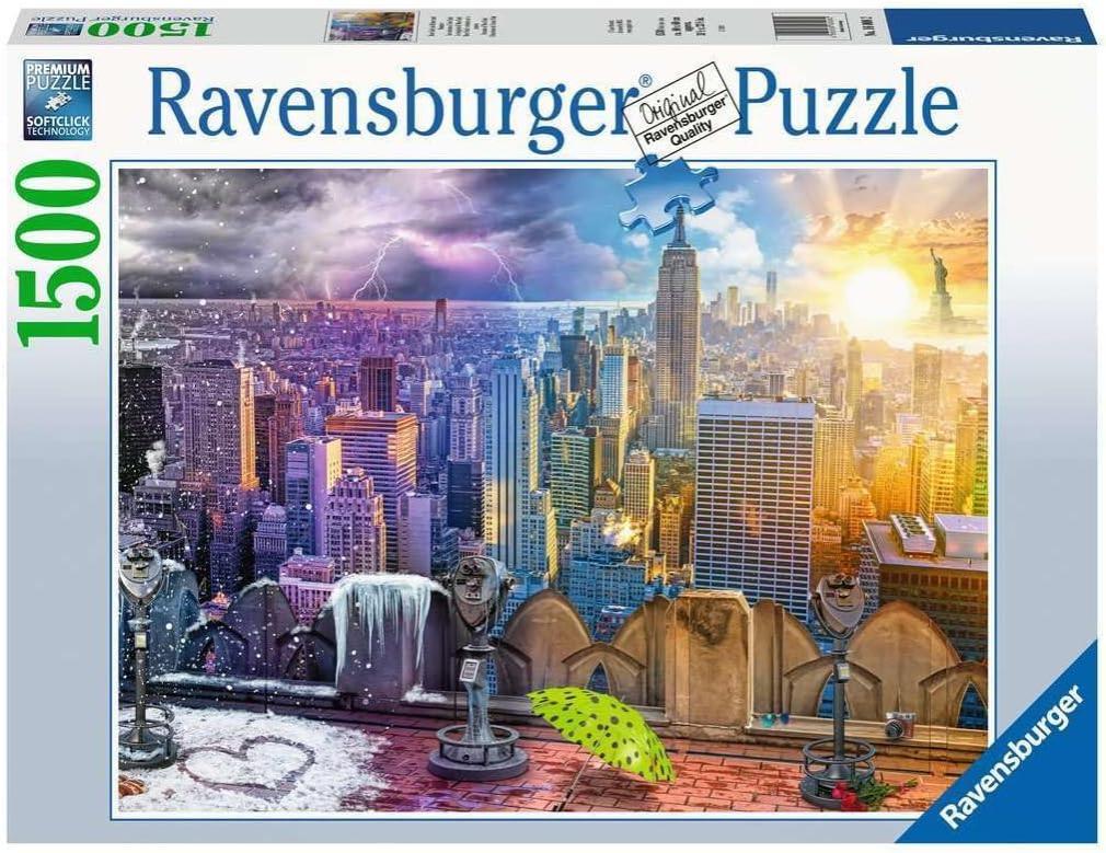 ravensburger puzzle 1500 pz le stagioni di new york