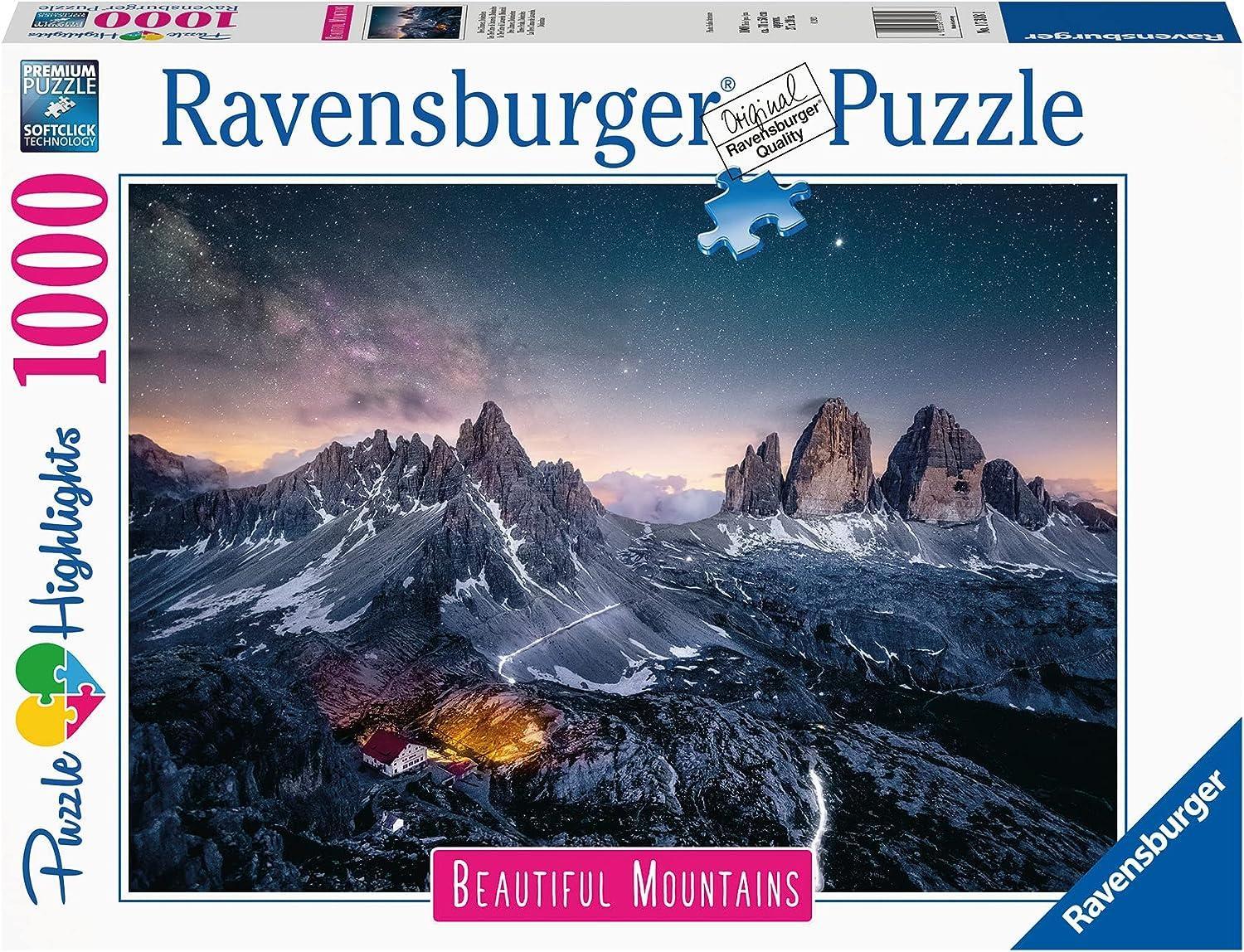 ravensburger puzzle 1000pz le tre cime di lavaredo