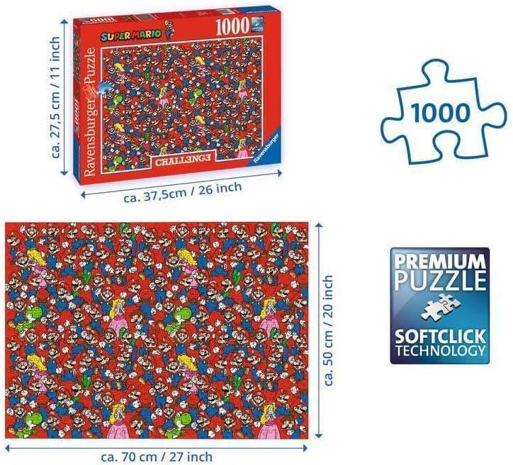 ravensburger puzzle 1000pz super mario bros challenge