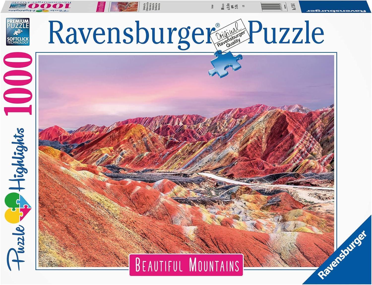 ravensburger puzzle 1000pz montagne arcobaleno cina