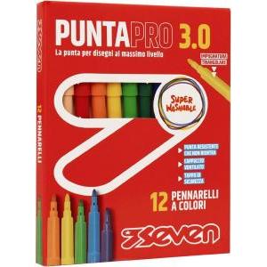 Pennarelli punta pro 3.0 12pz