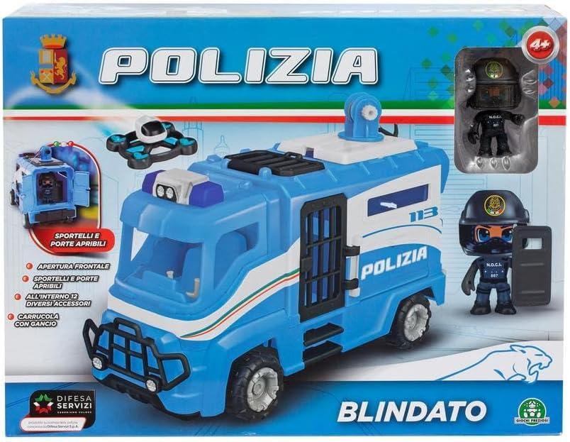 giochi preziosi polizia blindato con personaggio