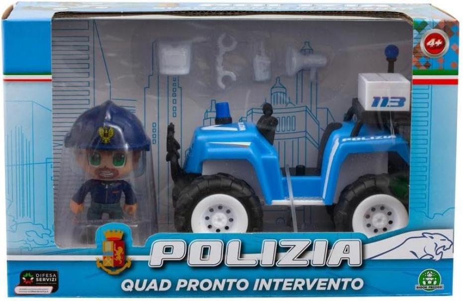 giochi preziosi polizia quad con personaggio