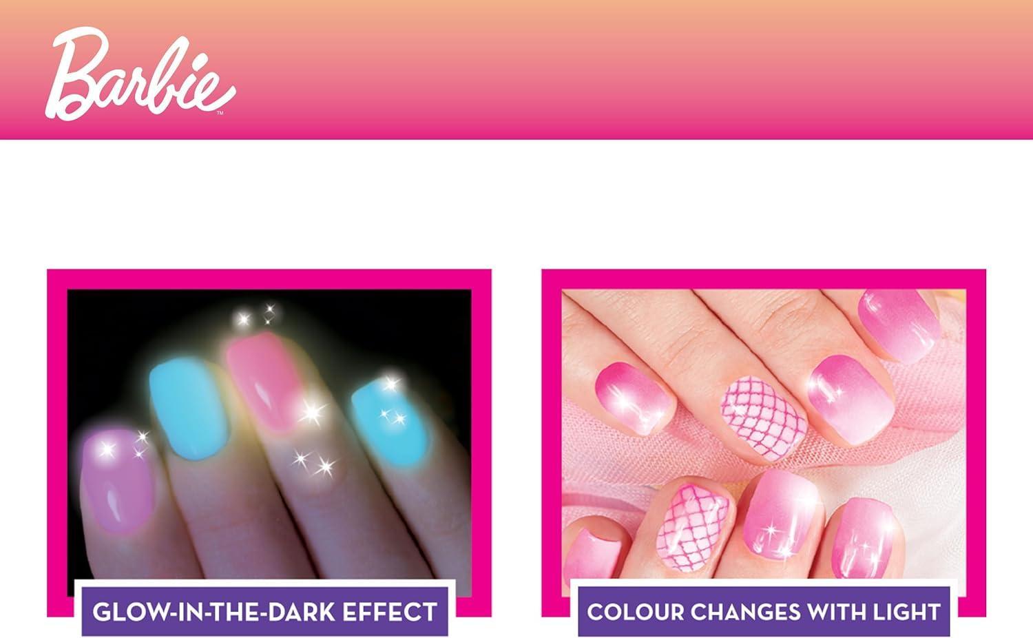 liscianigiochi barbie my trendy nail art colour change