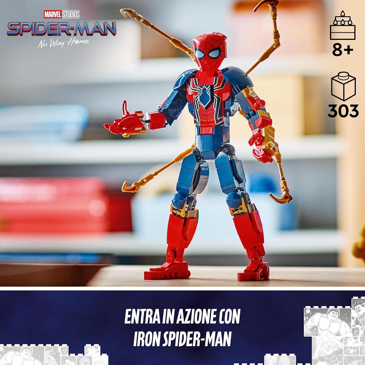 lego iron spiderman personaggio