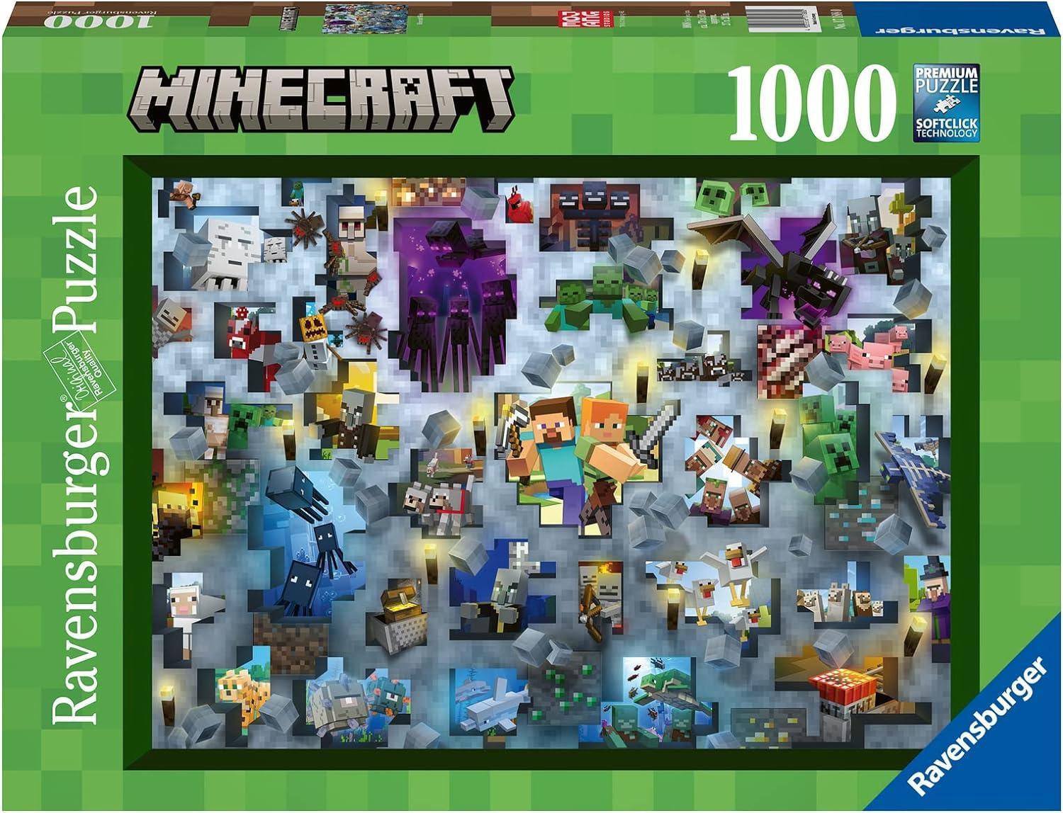 ravensburger puzzle 1000pz minecraft mobs