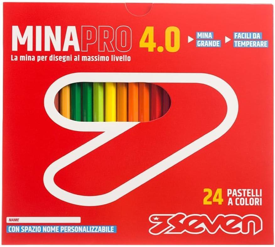 seven pastelli minapro 4 scatola 24pz seven