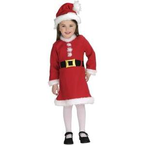 Costume babbo natale bambina tgt